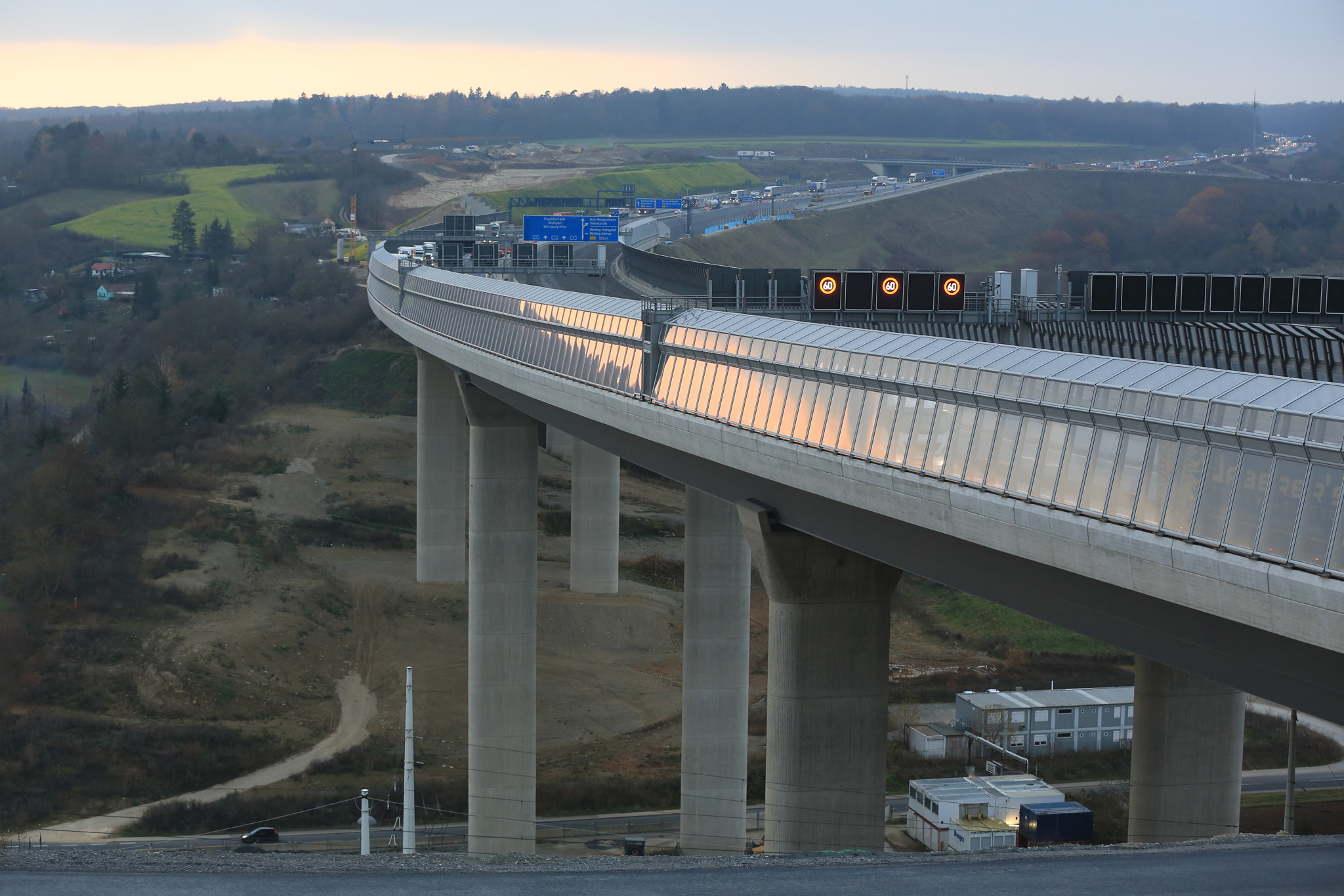 Baustelle A3 am 27.11.2020