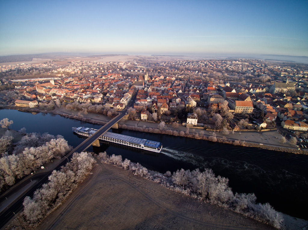 Flug an der Flutbrücke 30.12.2016
